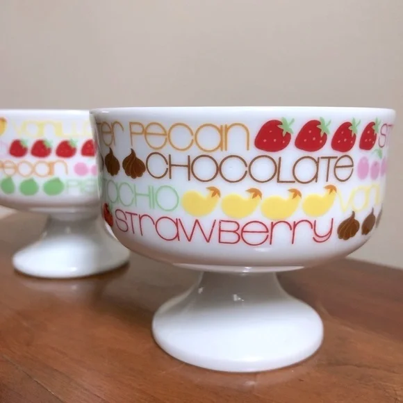 Set of MCM Sealtest Japan ice cream bowls - Picture 5 of 10